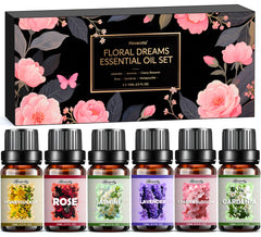 Hovacota Essential Oil Set with six fragrances for diffusers and DIY projects