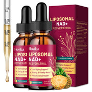 Hovika 2-pack bottle with droppers for convenient NAD supplementation.