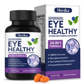 Hovika AREDS2 eye softgels bottle ready for daily eye nourishment.