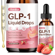 Hovika GLP-1 bottle in strawberry flavor for a convenient daily drop routine
