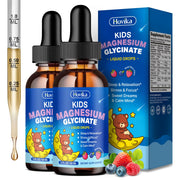 Hovika kids magnesium glycinate drops bottle promotes calm relaxation and restful sleep