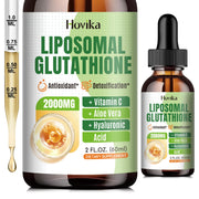 Hovika Liposomal Glutathione bottle displays the premium antioxidant blend for daily wellness.