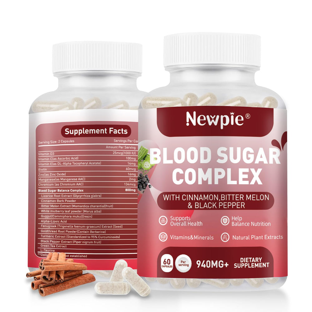 HOWEEJET Blood Sugar Complex capsules for daily wellness support.