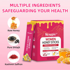 HOWEEJET Himalayan Shilajit strawberry-flavored stick highlights pure honey blend.