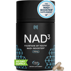 HPN NAD3 bottle front view showcasing branding for daily cellular support