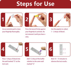 H.pylori test kit user instructions for simple at-home testing.