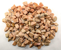 HQRP Peach Moonstone rough stones wet look emphasizes internal glow for visual appeal