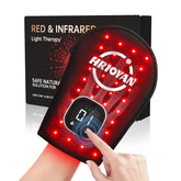HRIOYAN cordless red light glove front view for hand therapy