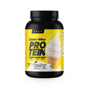 HTLT Supps Casein + Whey protein bottle in vanilla flavor for daily convenience