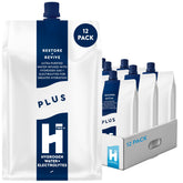 HTWO Plus hydrogen water pack front; ready-to-drink hydration for active days.