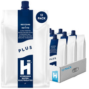 HTWO Plus hydrogen water pack front; ready-to-drink hydration for active days.