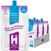 HTWO hydrogen water bottle with acai-pomegranate-blueberry flavor for refreshing hydration