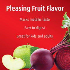 hübner Iron Vital bottle label—vegan, gluten-free ingredients highlighted.