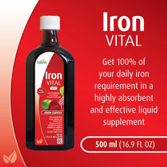 hübner Iron Vital dosing drops—simple measurements for all ages.