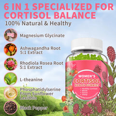 Hudetex Cortisol Gummies apple flavor close-up inviting daily use.