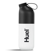 Huel Black Edition shaker with BPA-free Tritan body for durable daily use.