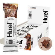 Huel Complete Nutrition bar fudge brownie wrapped, convenient on-the-go snack