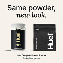 Huel Vegan Protein Strawberry scoop for quick, on-the-go shakes.