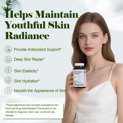 Hueobc 13-in-1 Vitamin C&E tablets showcasing brightening support and antioxidant protection