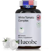 Hueobc 13-in-1 White Tomato Complex bottle highlighting antioxidant-rich formula for daily skin resilience
