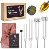Hugbow tuning forks 128 Hz for precise tone and soothing sound therapy rituals.