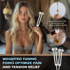 Hugbow tuning fork 384 Hz creates vibrant tone for grounding and energizing sessions.