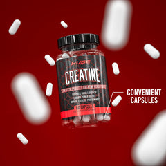 GMP-labeled purity seal on Huge Supplements Creatine Monohydrate bottle