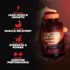 Huge Supplements Ecdysterone capsules pile indicates daily use and high purity