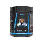 Huge Supplements Pump Serum bottle with non-stim formula for enhanced pumps.