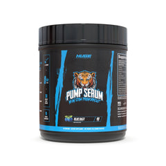 Huge Supplements Pump Serum bottle with non-stim formula for enhanced pumps.