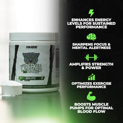 Huge Supplements Wrecked Core scoop enabling precise dosing for training