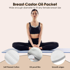 HUIJUTCHEN castor oil stomach wrap promotes comfortable warmth for abdominal areas.