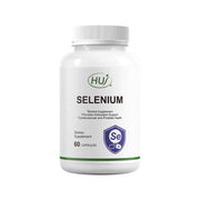 HUJ selenium bottle front showing 60 capsules for daily antioxidant support