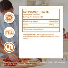 HUJ Taurine Capsule close-up of a pill for post-workout recovery.