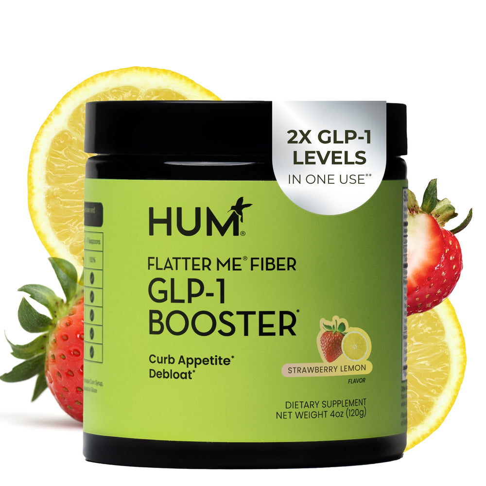 HUM Flatter Me bottle front view for easy daily use and craving management.
