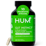 HUM Gut Instinct bottle front view for daily digestion support