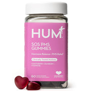 HUM SOS PMS Gummies bottle for easy daily cycle support