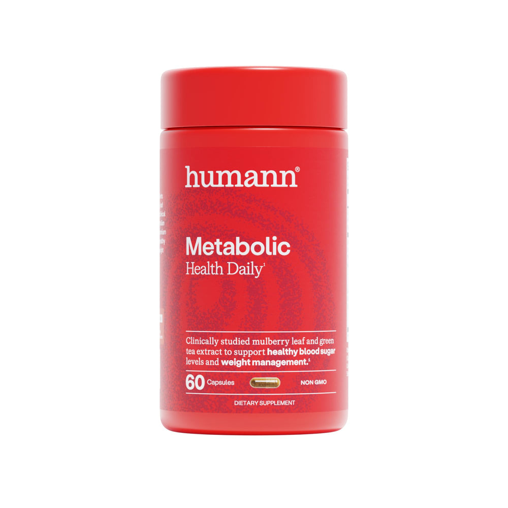 Humann Metabolic Health bottle pouring for daily balance