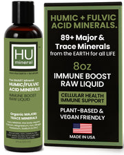 HUmineral Humineral raw liquid mineral bottle showing convenient daily hydration support