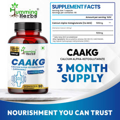 CAAKG capsules close-up, easy-to-swallow vegan capsules for daily nutrition