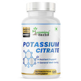 Humming Herbs Potassium Citrate 800 mg bottle with clear dosing label