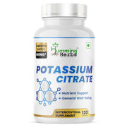 Humming Herbs Potassium Citrate 800 mg bottle with clear dosing label