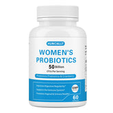HUNCIALLY Women’s Probiotic capsules with 50B CFUs for digestive balance.