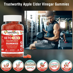 Hurdilen Keto ACV Gummies packaging close-up emphasizing probiotic blend