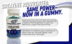 Hurricane Force Creatine Gummies vegan sugarfree pack emphasizes clean daily use.