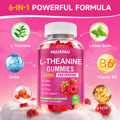 Evening routine with HUUAYAO L-Theanine Gummies for a calm wind-down.