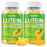 HUUAYAO Lutein Gummies bottle for daily eye comfort during screen time.