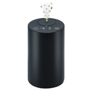 Huvama Waterless Diffuser front view, sleek black aluminum design adds elegance.