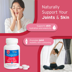 Hyalogic High molecular weight Hyaluronic Acid Chewable Lozenge for premium hydration and mobility support