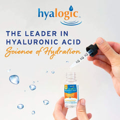 Hyalogic HA formula supports skin hydration for a healthy glow.